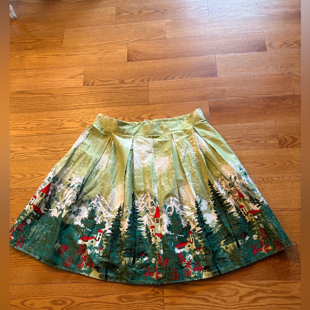 Vintage Circle Skirt ALPINE Rockabilly PLUS SIZE 40” waist 3X European scene FUN